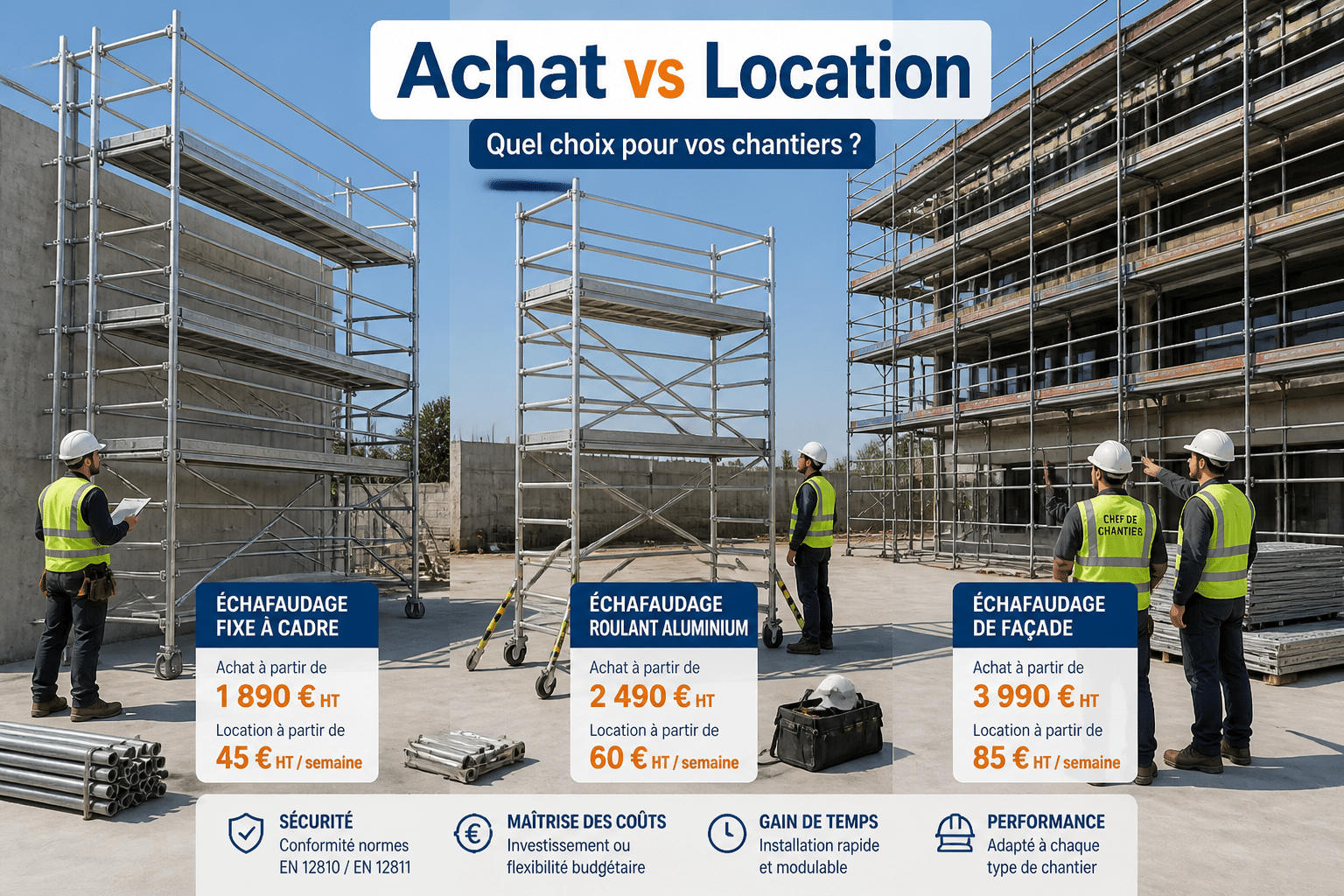 prix d un echafaudage
