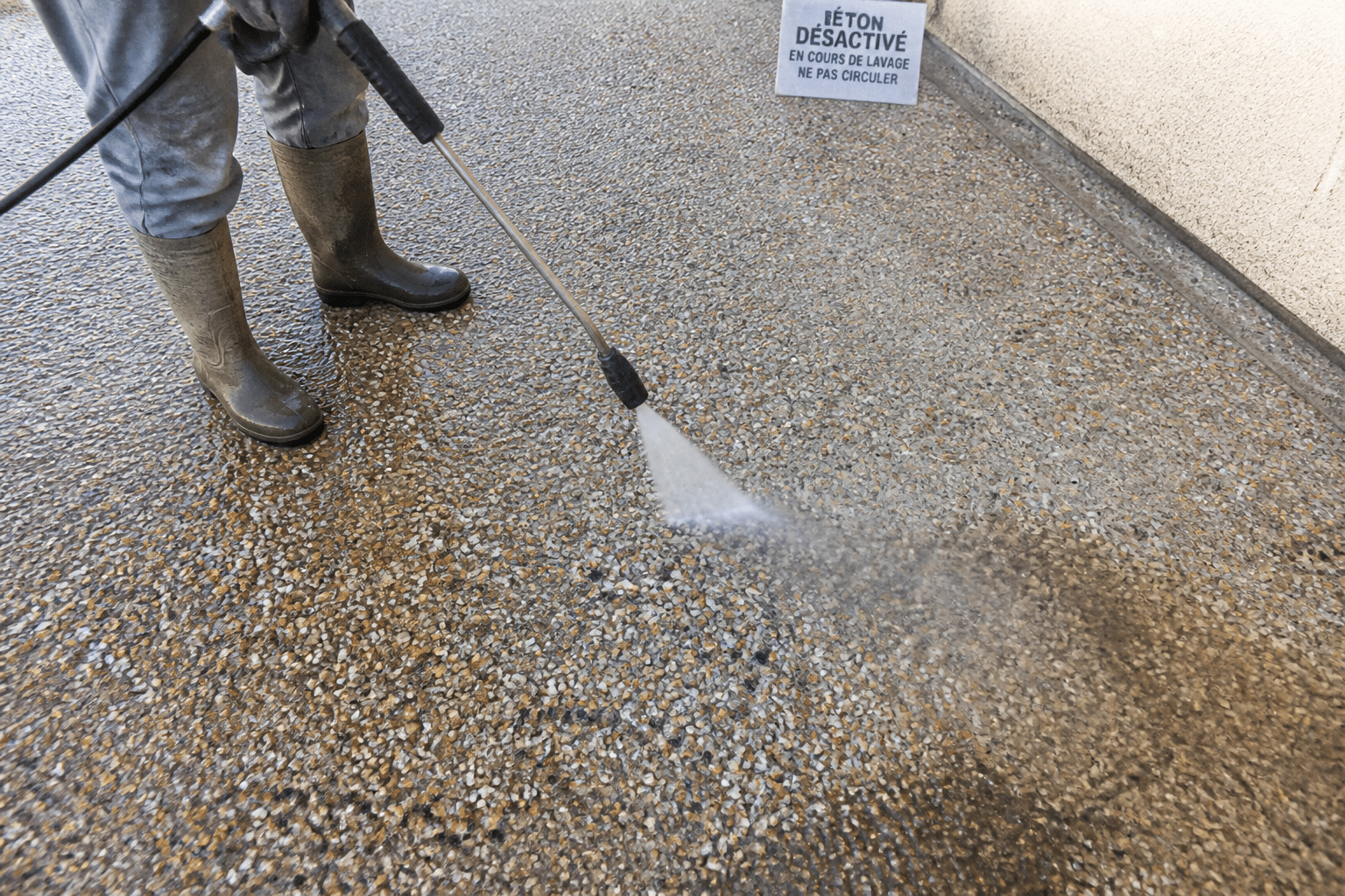 béton desactivé