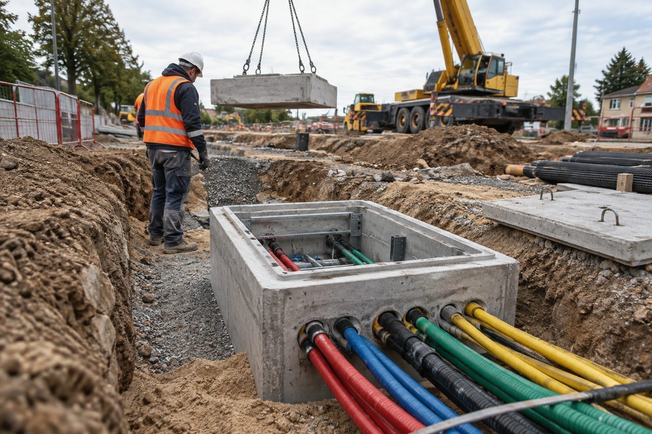 Chambre de tirage en béton : choisir, dimensionner et poser