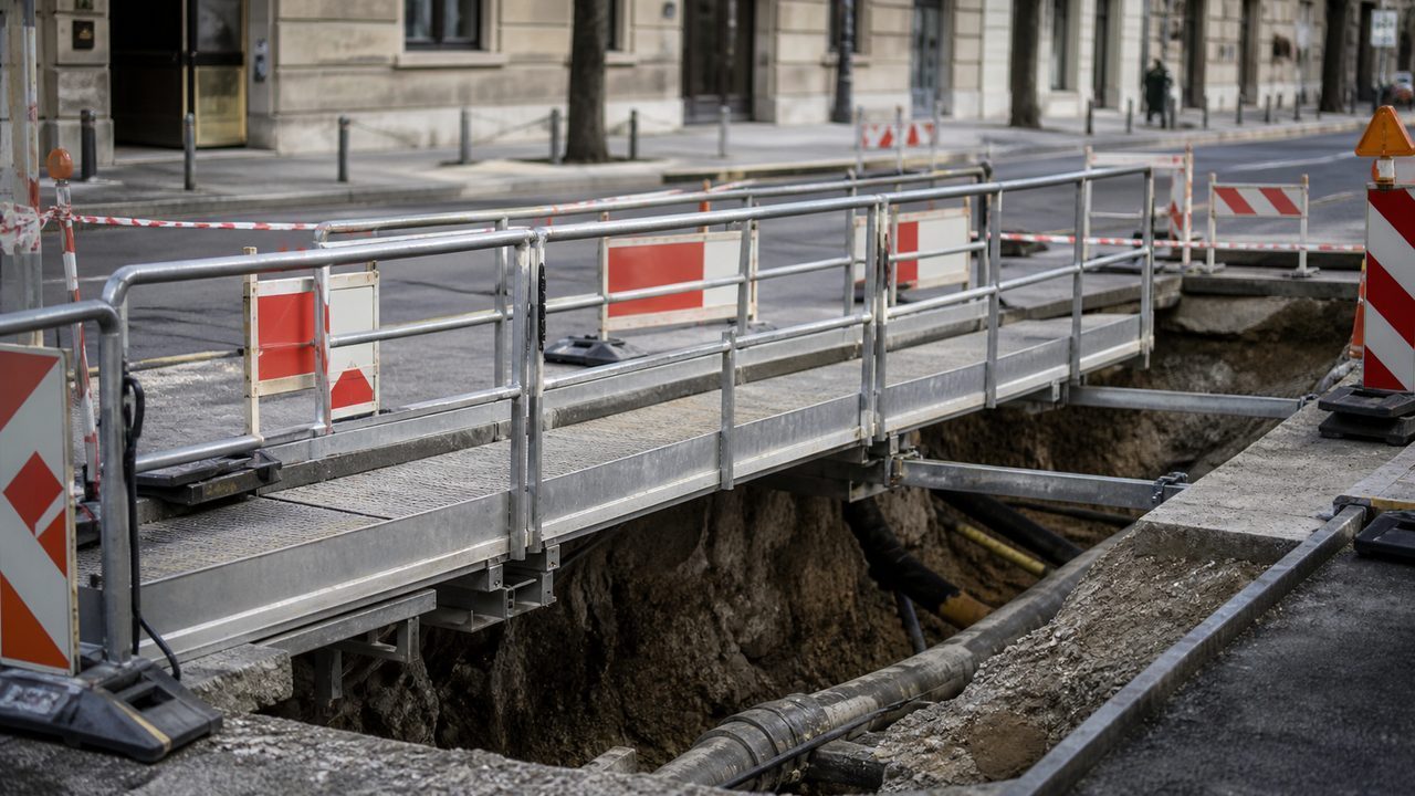 Passerelle de chantier: choix, normes, largeur et sécurité
