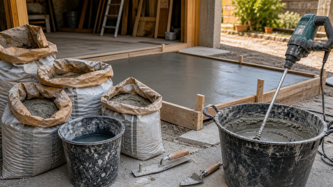 Sac de béton tout prêt: calcul, rendement, usages et limites