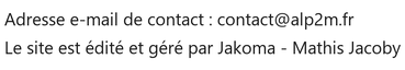 Coordonnées de l'éditeur du site